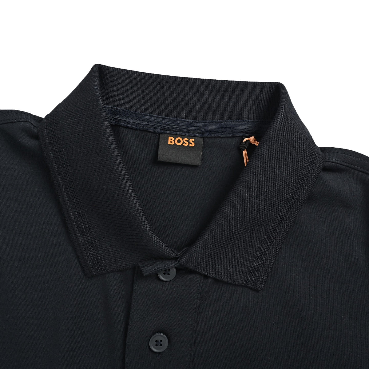 Boss solid color embroidered small label Polo short sleeves