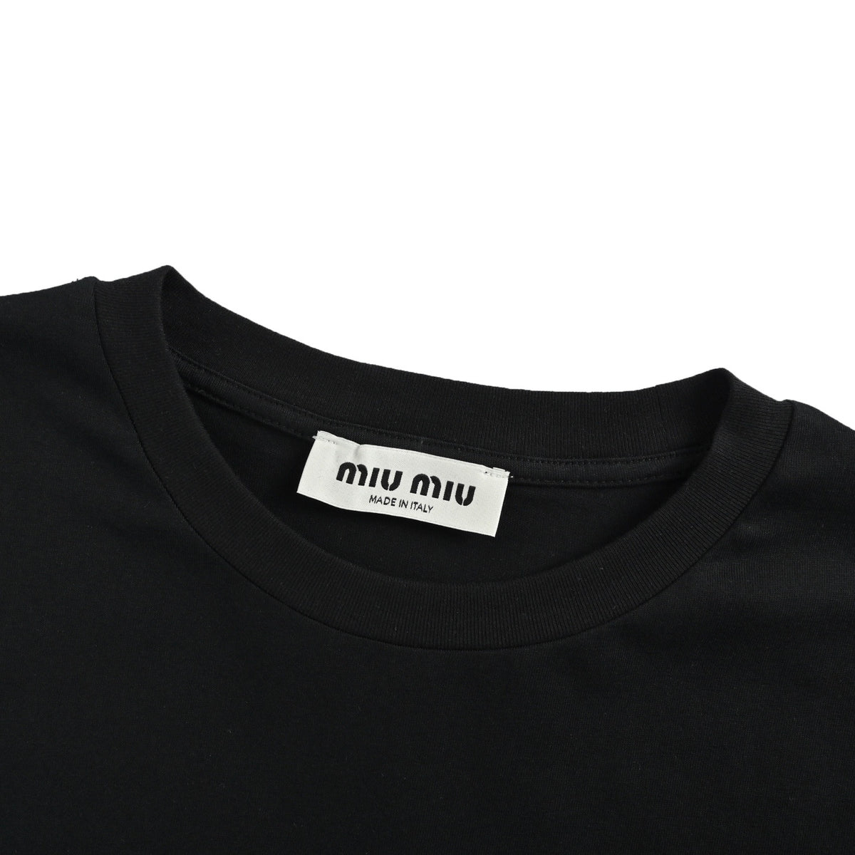 Miu Miu 26ss letter logo embroidered short sleeves