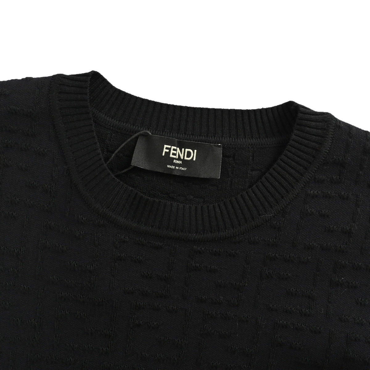 Fendi 25Fw full FF jacquard crew neck sweater