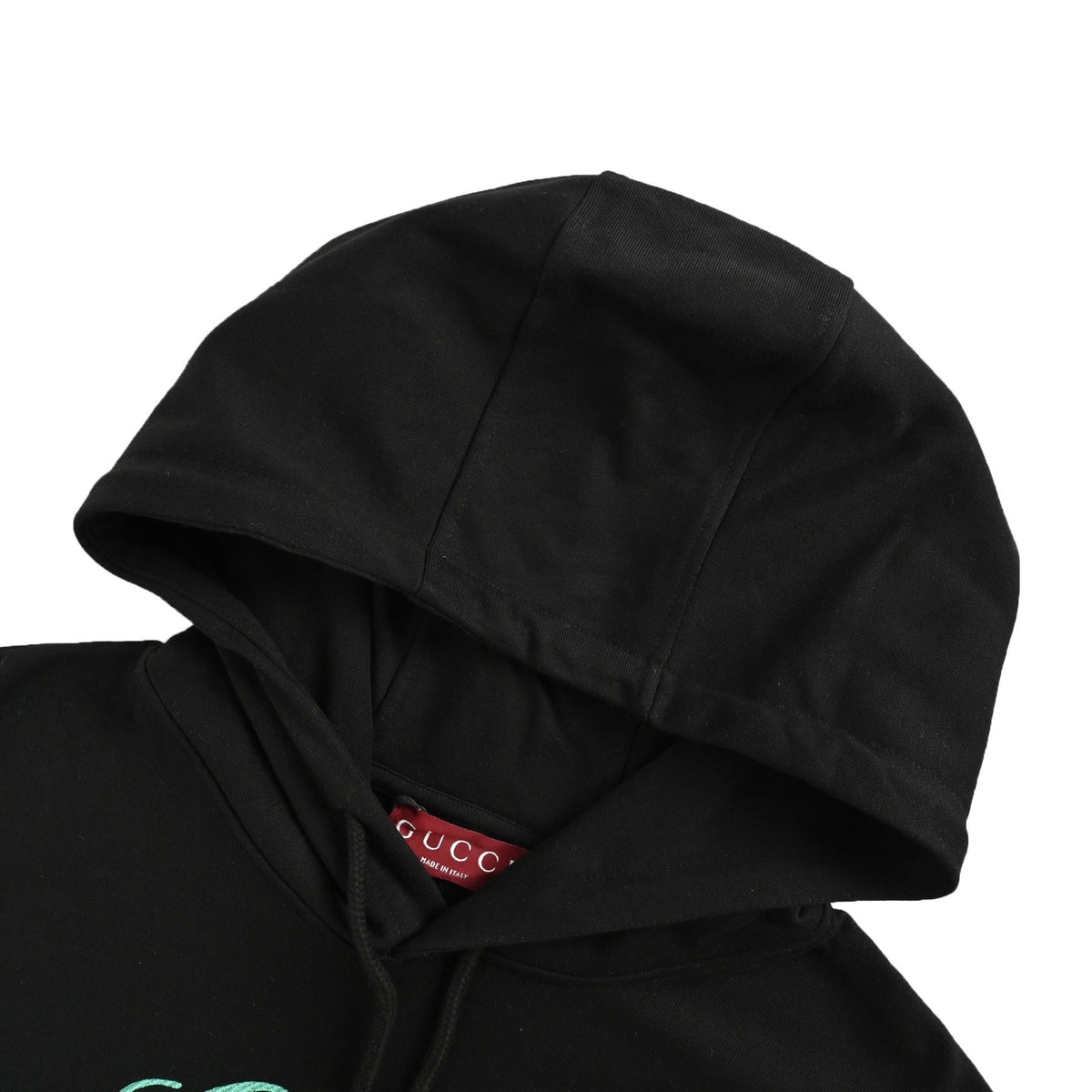 Gucci 25Fw signature letter logo embroidered hooded sweatshirt