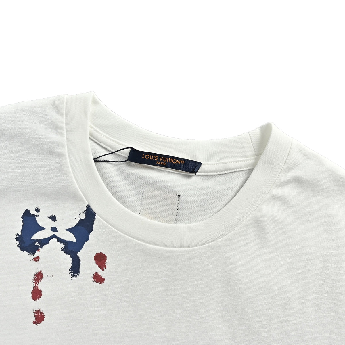 Louis Vuitton 26ss ink smudged presbyopia printed short sleeves