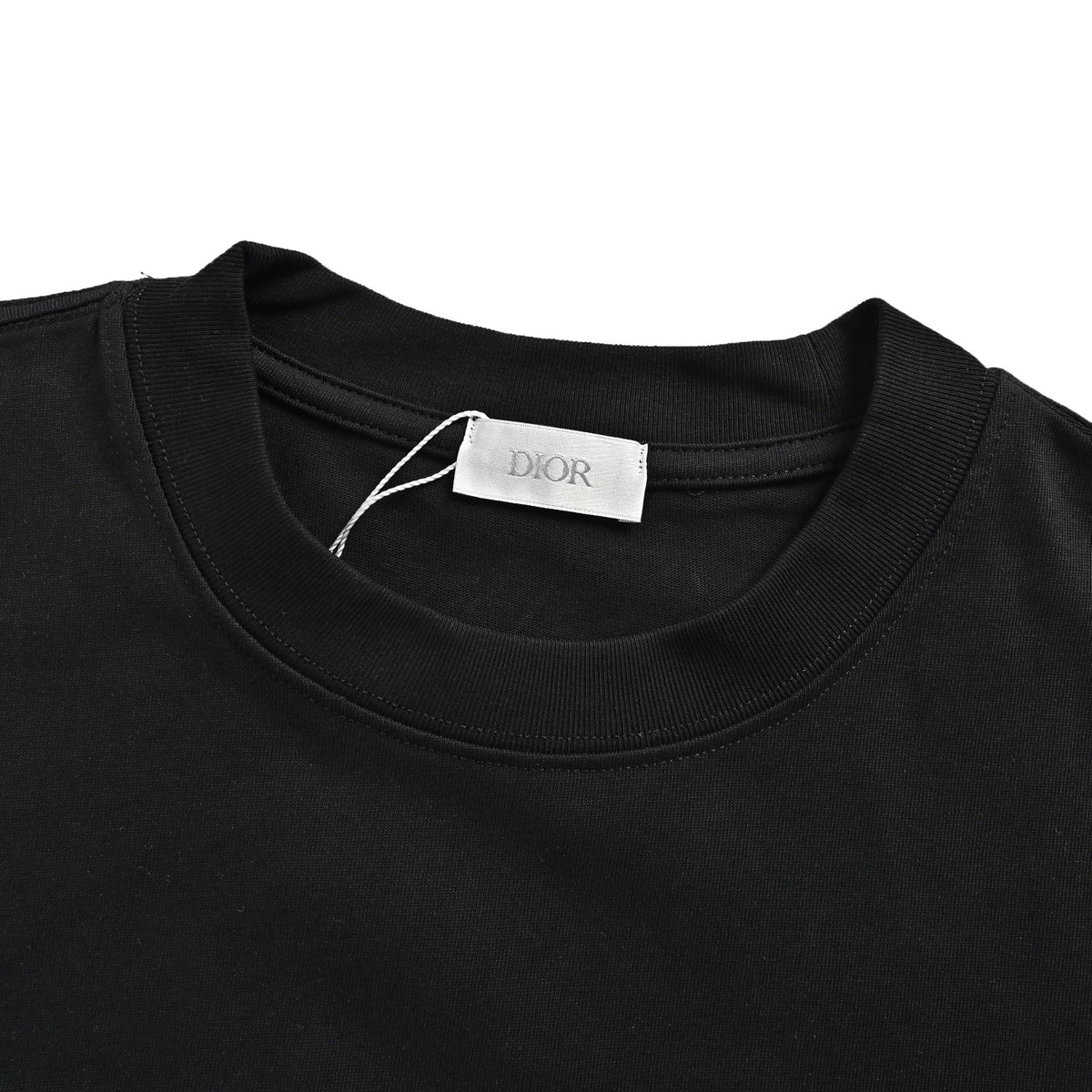 DIOR CD handwriting embroidery short-sleeved black