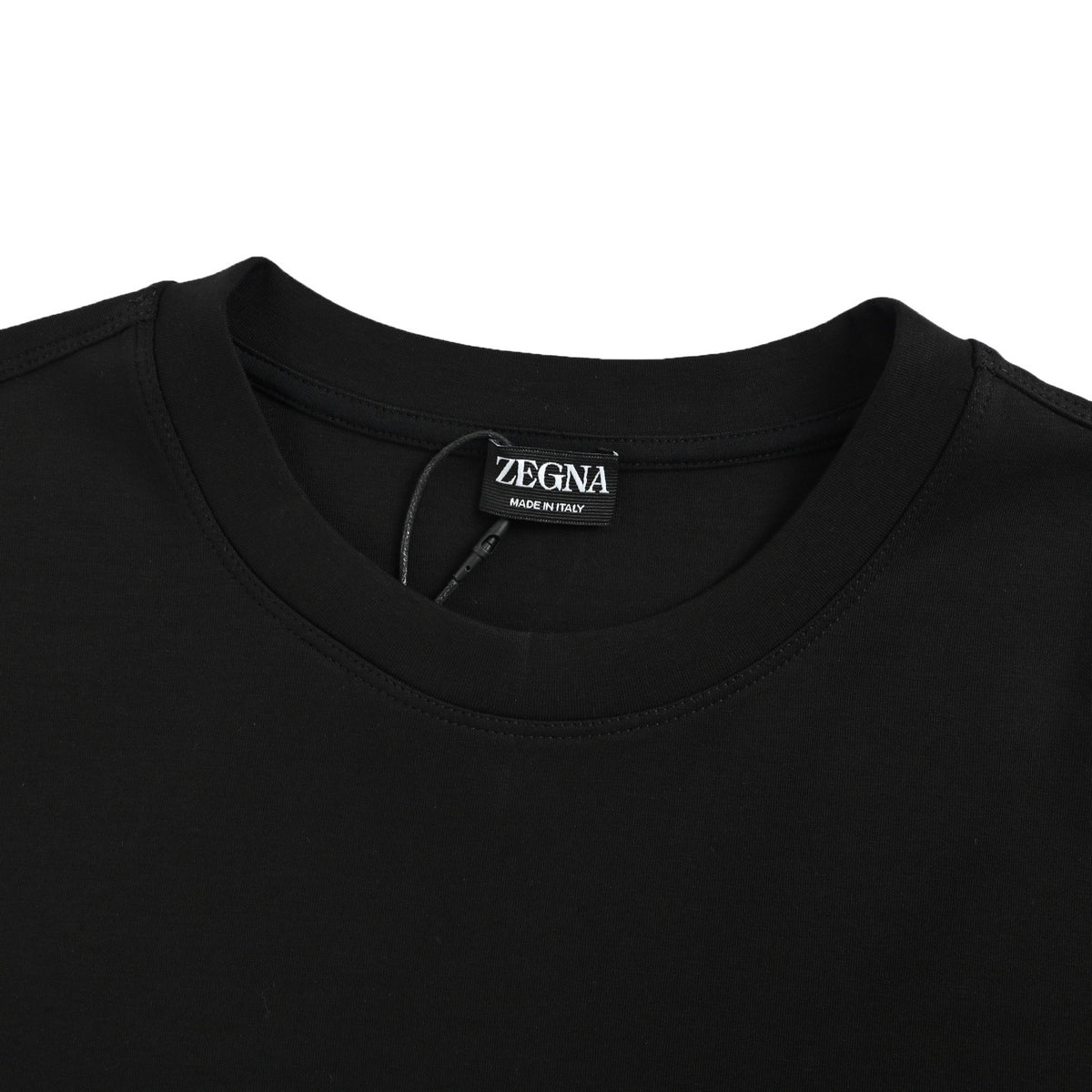 Zegna/Jegna 25Fw simple logo letter embroidered long-sleeved T-shirt