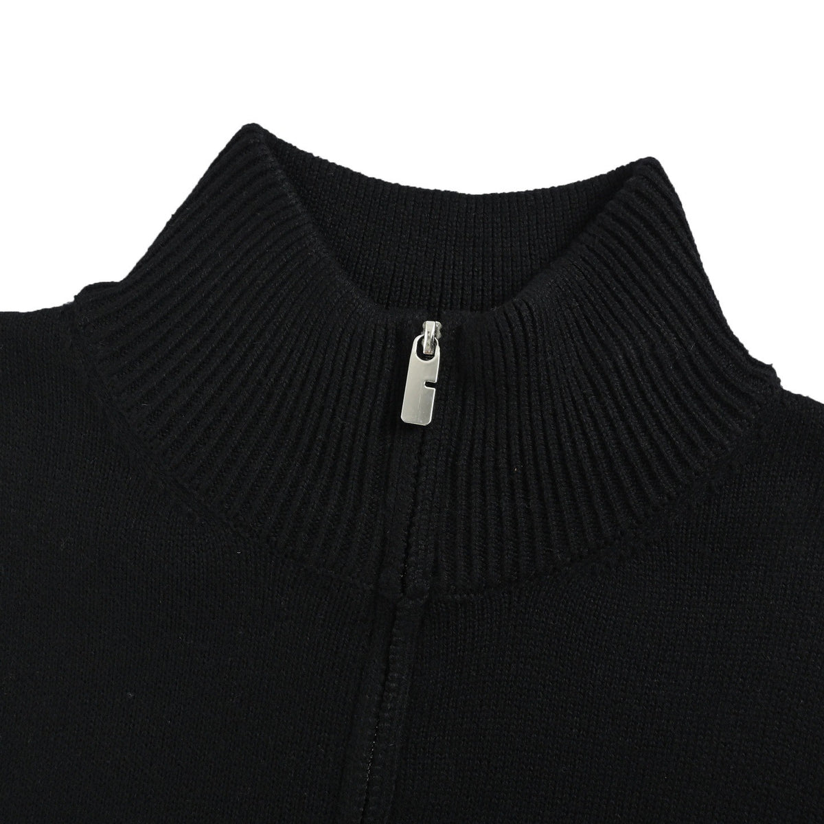 Burberry 25Fw war horse logo embroidered half-zip sweater