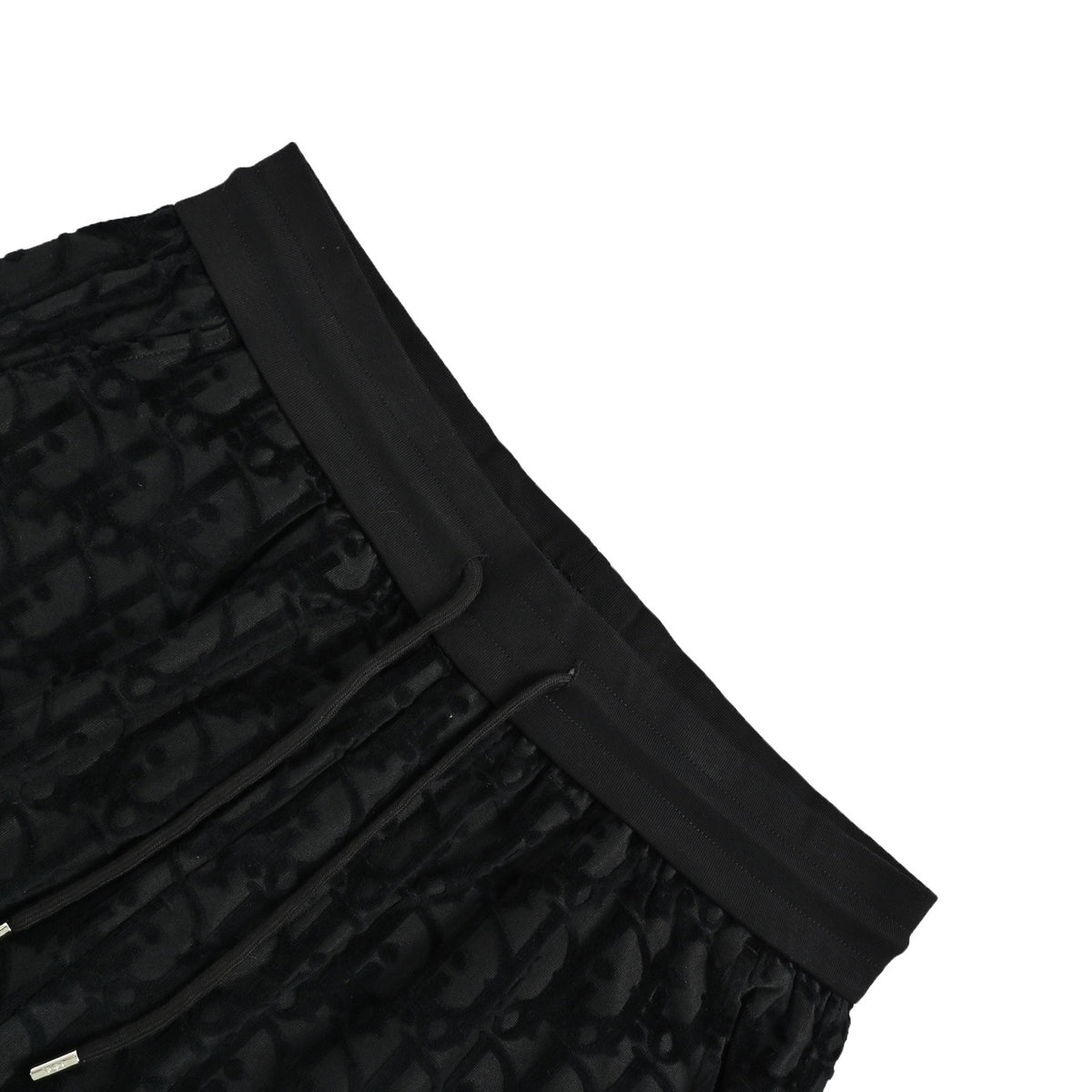 Dior 26ss flocked all-over printed old flower jacquard shorts