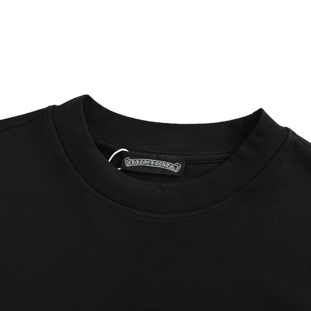 Chrome Hearts/Chrome Heart 25Fw dark cross horseshoe embroidered long-sleeved T-shirt