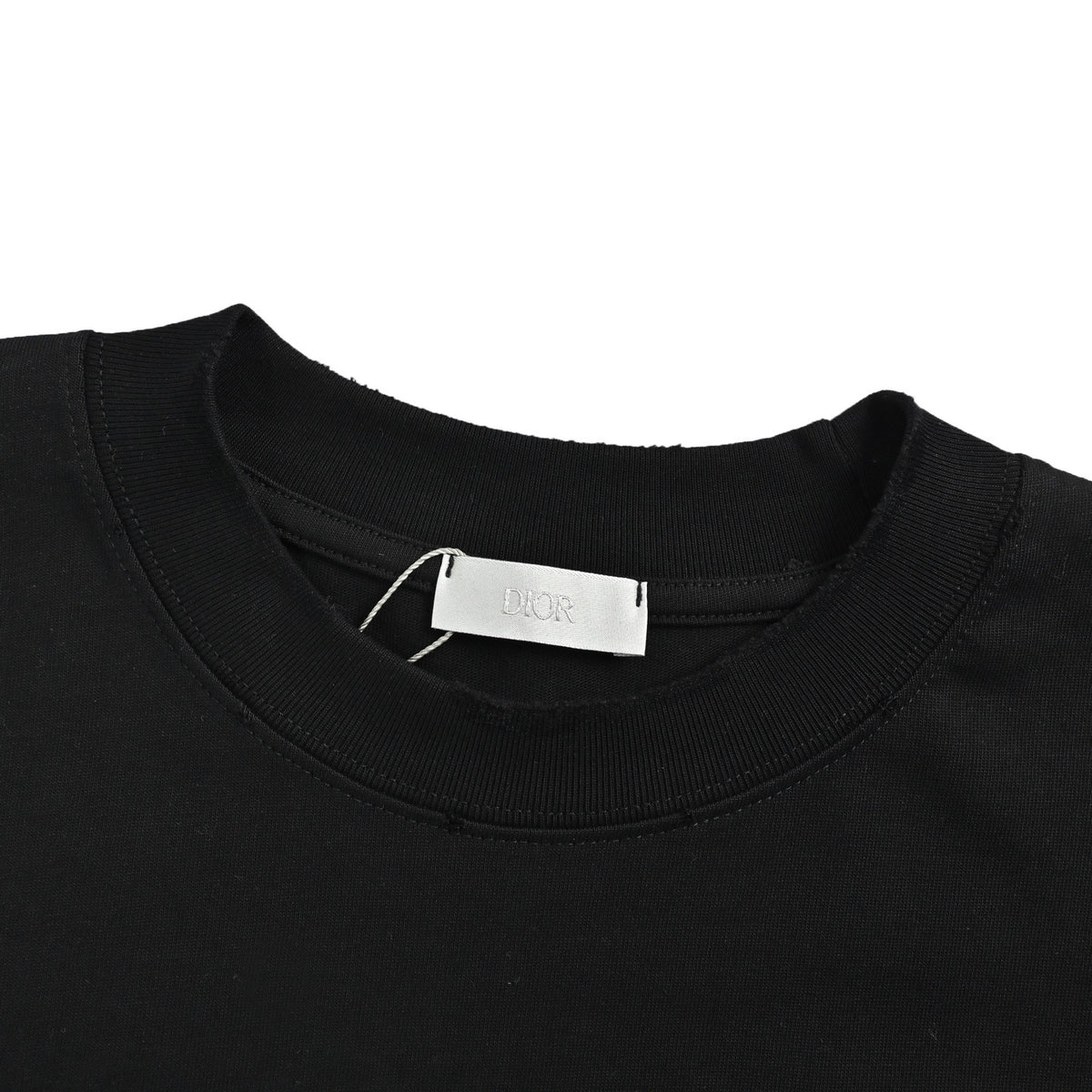 Dior 26ss letter embroidered patch short sleeves