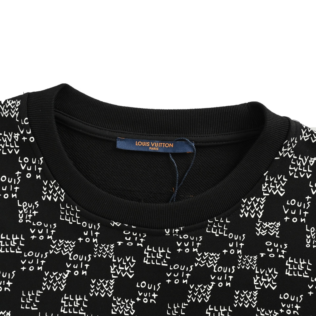 Louis Vuitton 25Fw gradient small airplane new flower round neck sweatshirt