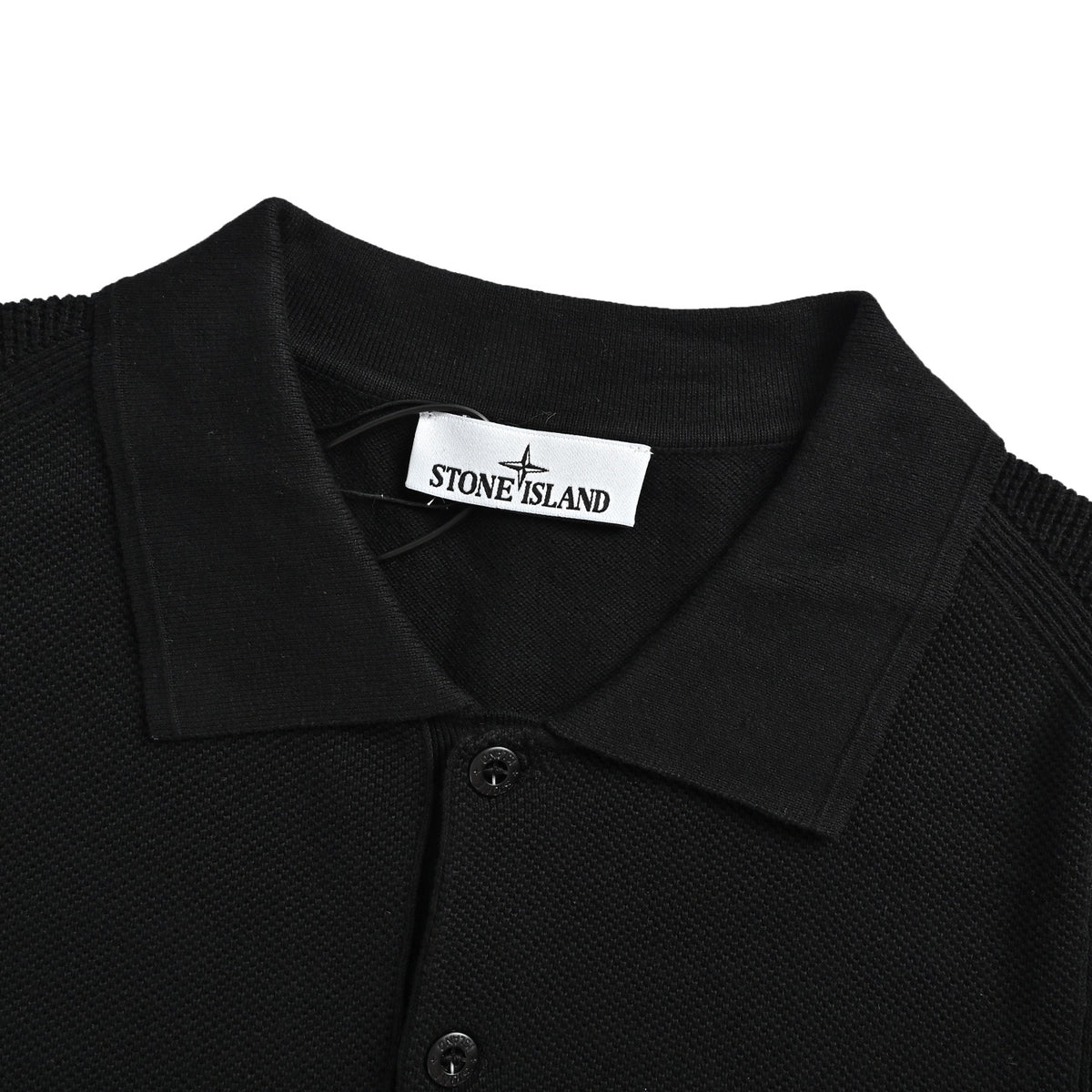 Stone Island logo embroidered Polo short sleeves