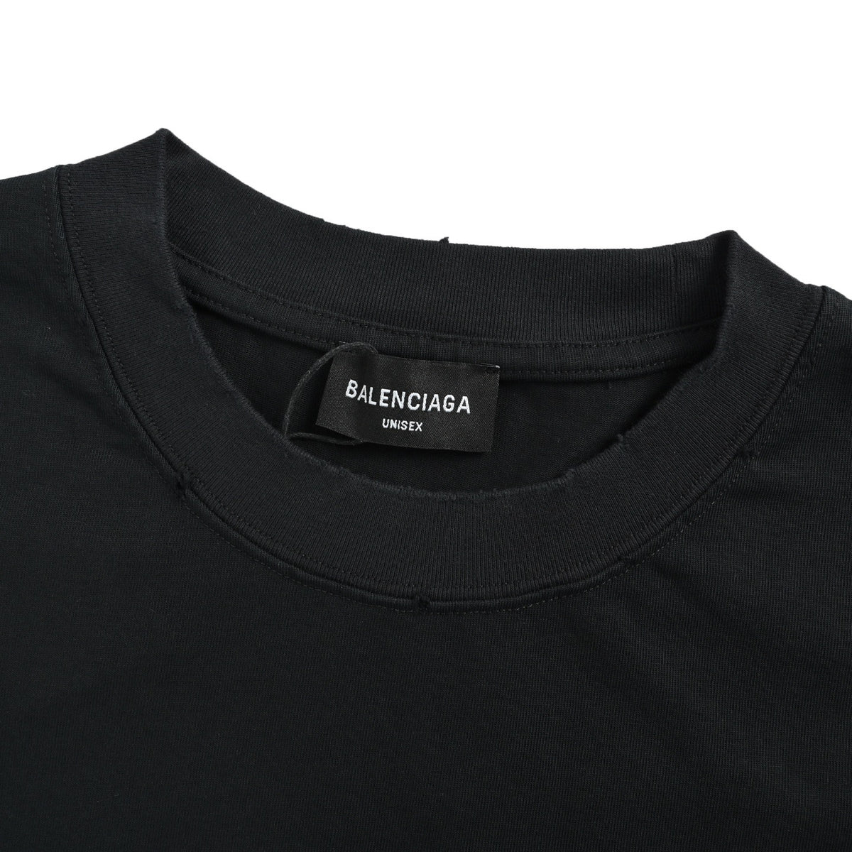 Balenciaga tassel patch Sanskrit letter embroidered short sleeves