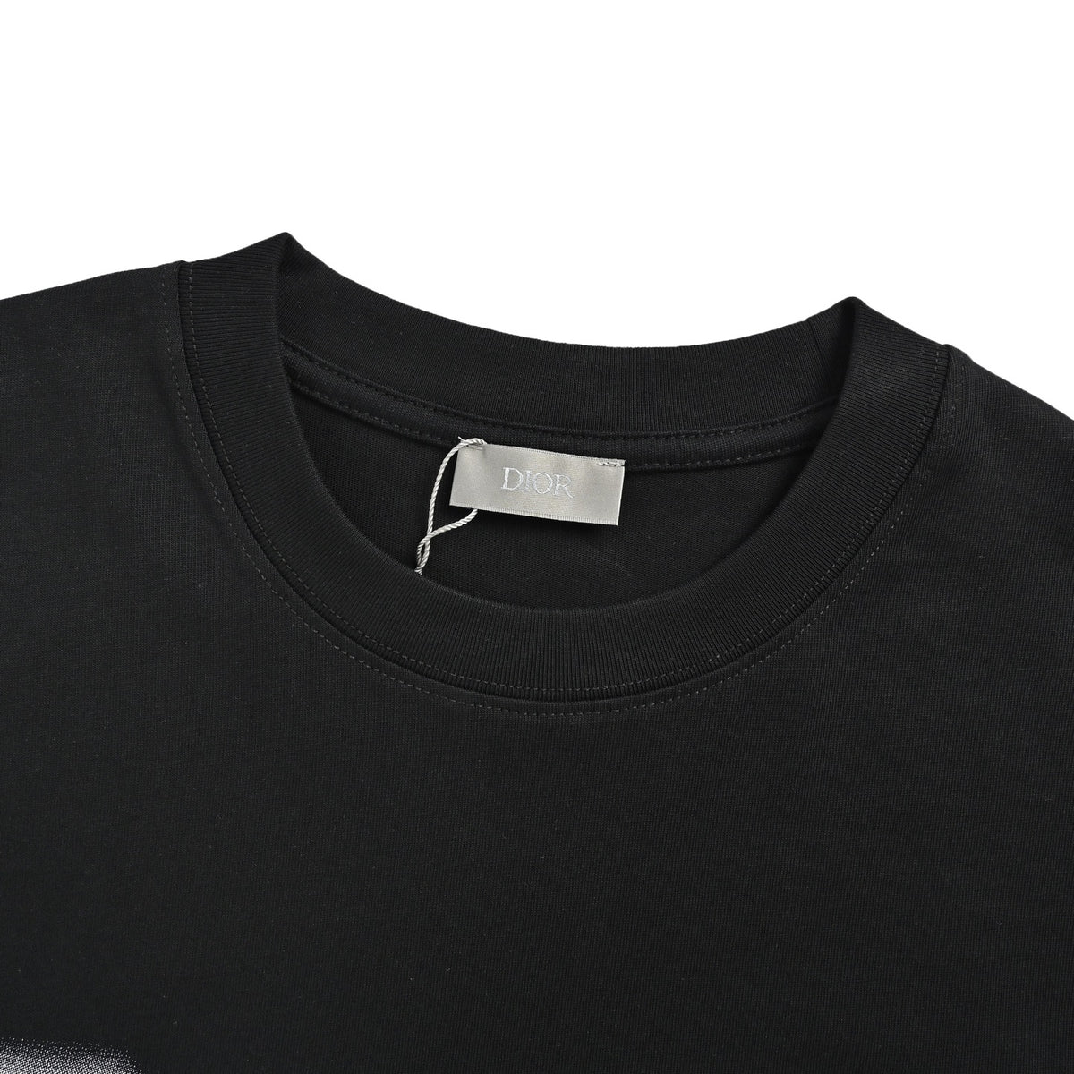Dior rendered letter embroidery short sleeves