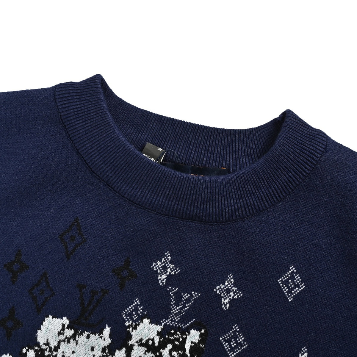 Louis Vuitton Year of the Horse intarsia colorblock jacquard knitted short sleeves
