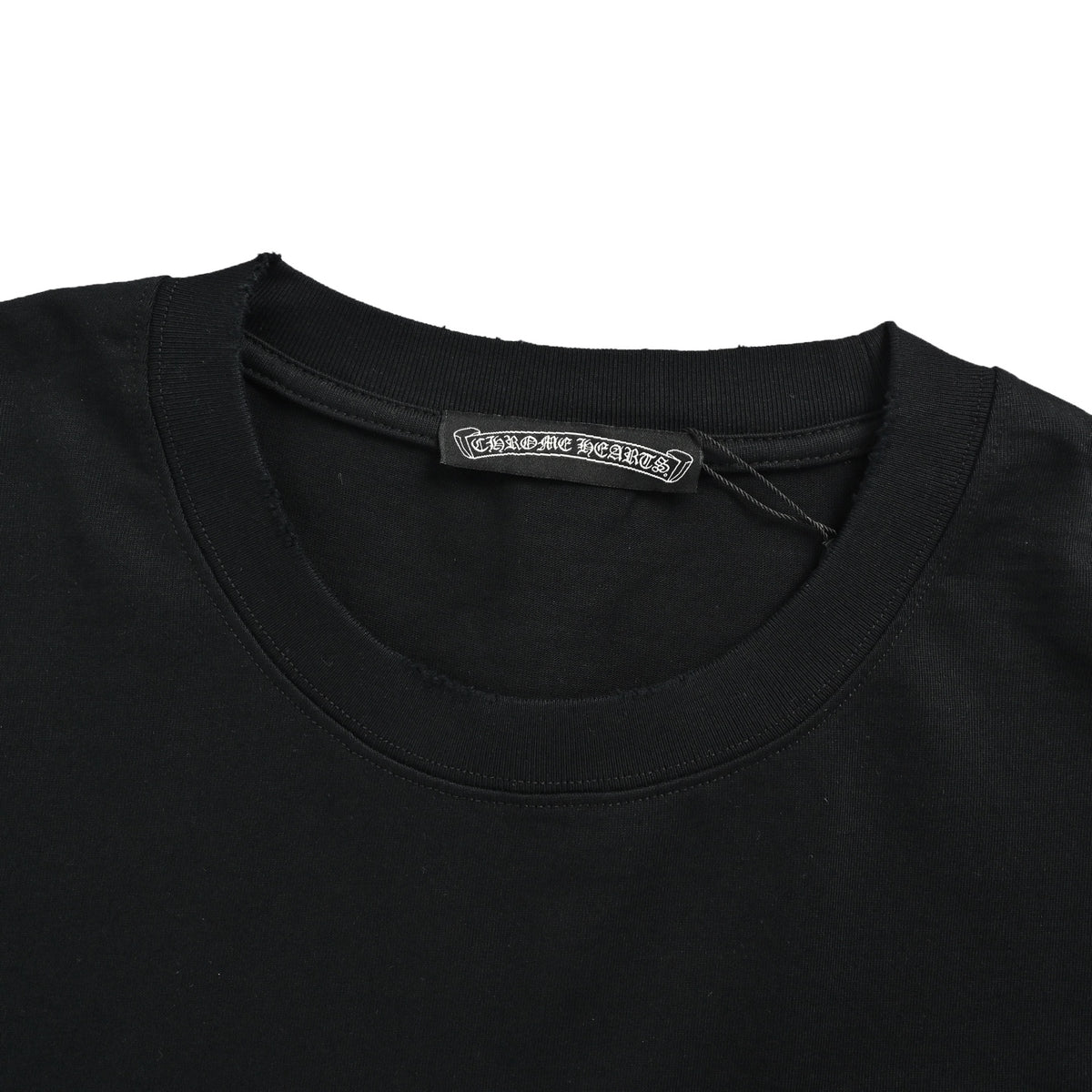 Chrome Hearts/Chrome Heart Horseshoe Cross burned patch patch hole short sleeves
