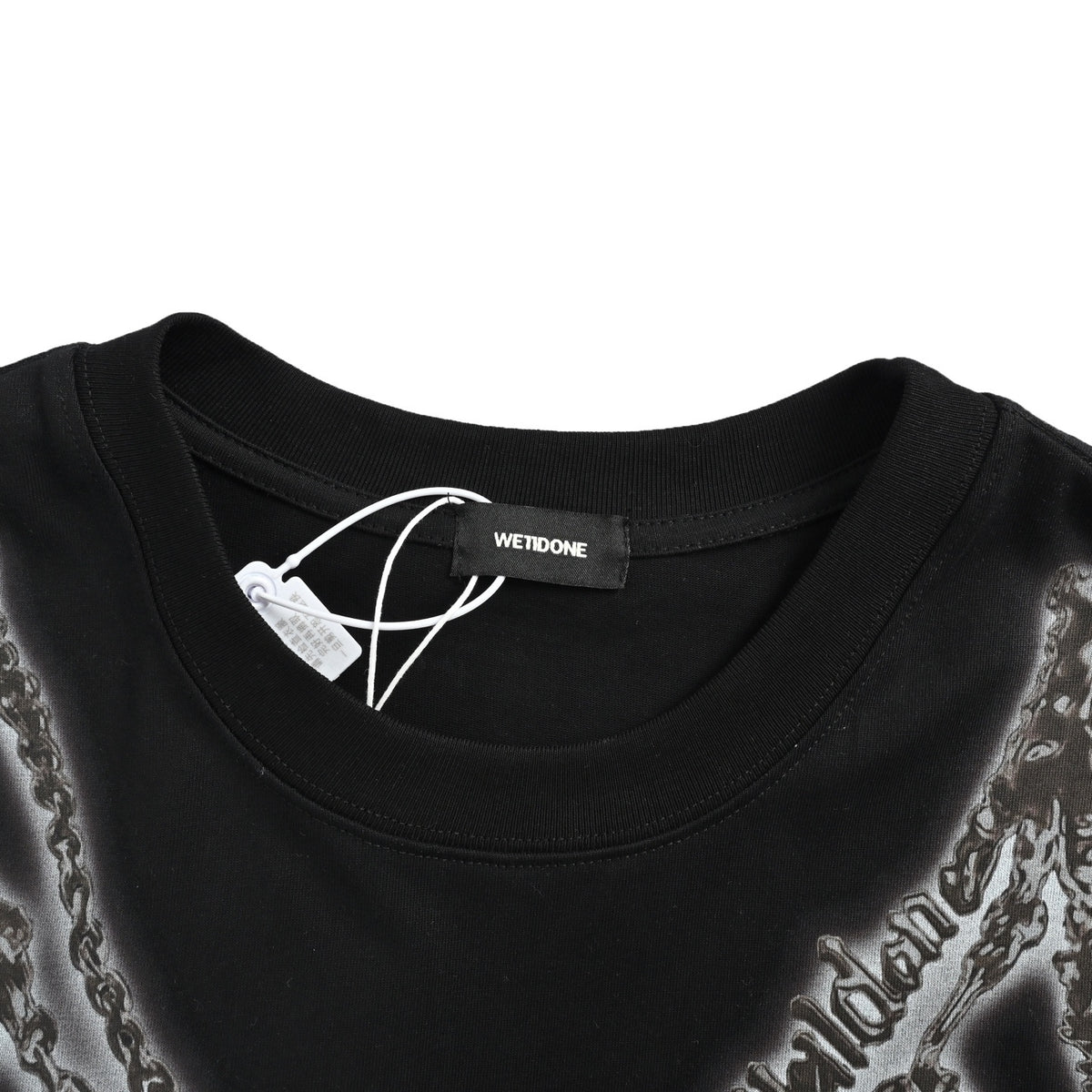 We11 Done cross necklace printed short sleeves