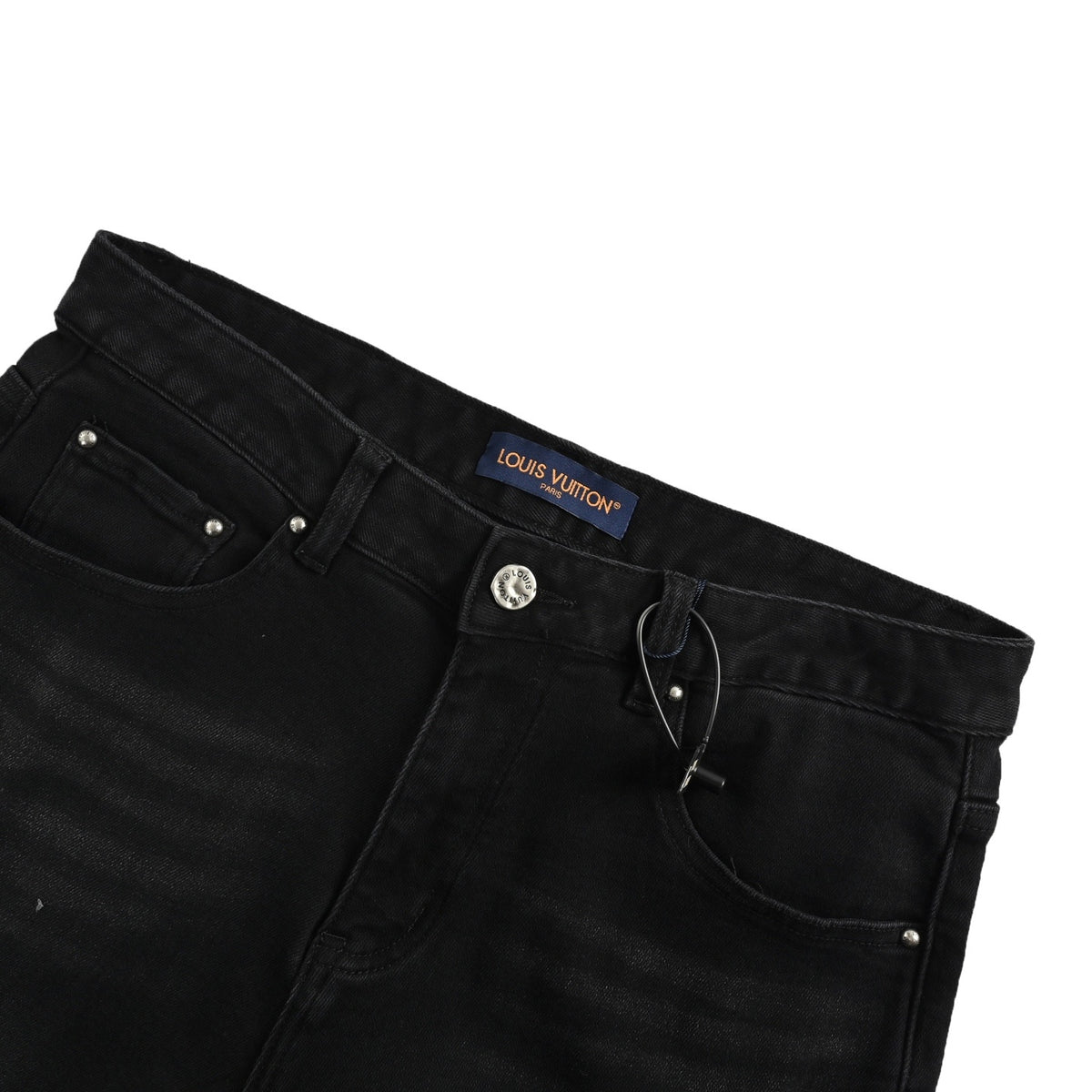 LouisVuitton/Louis Vuitton back pocket western denim embroidered jeans