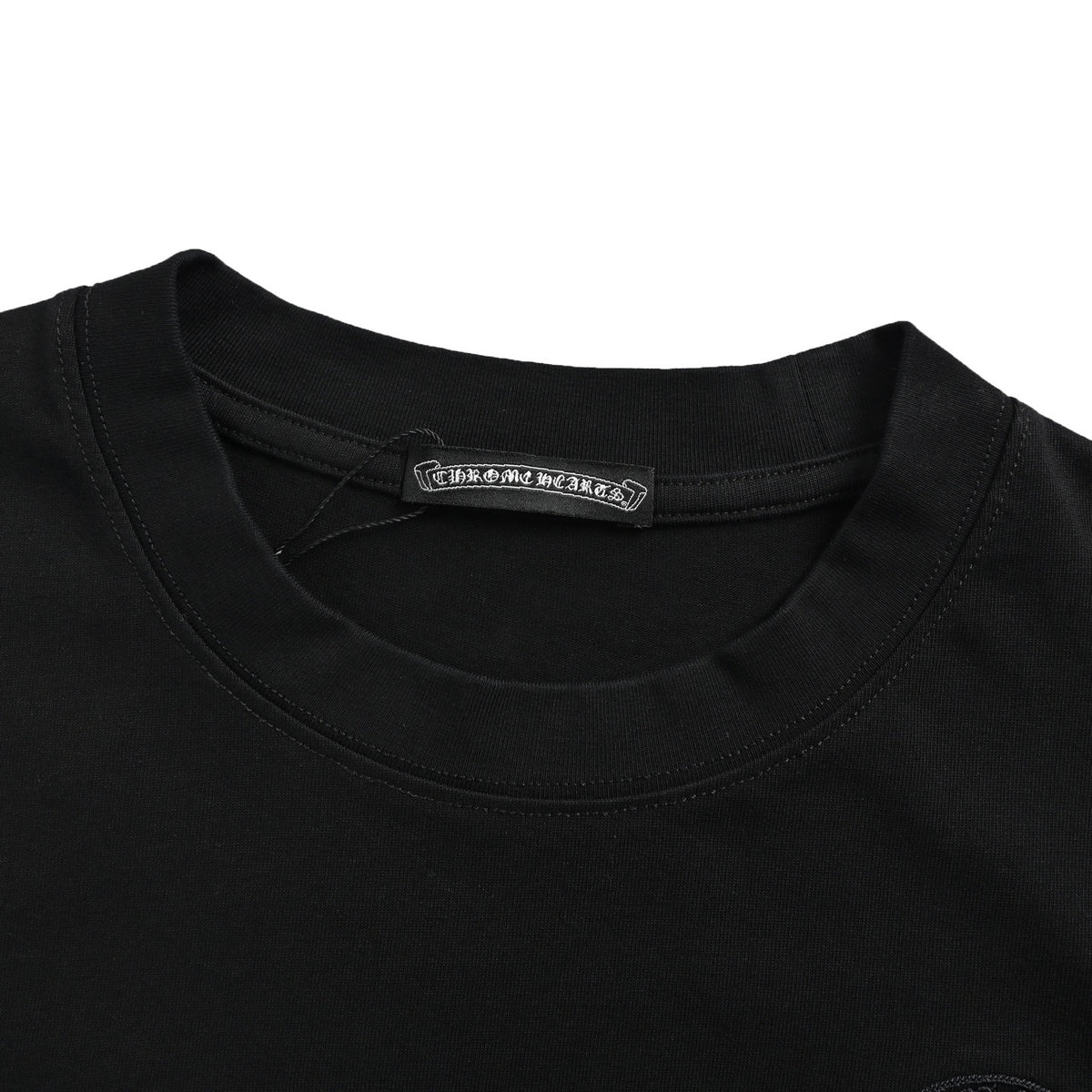 Chrome Hearts/Chrome Heart horizontal Sanskrit scroll embroidered short sleeves