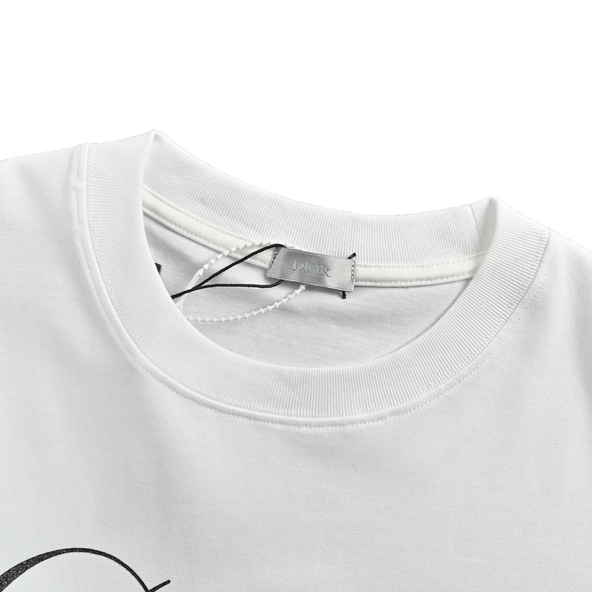 Dior 26ss signature letter printed short sleeves