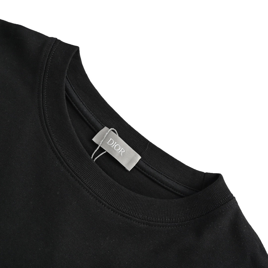 Dior 23ss pocket signature embroidered short sleeves