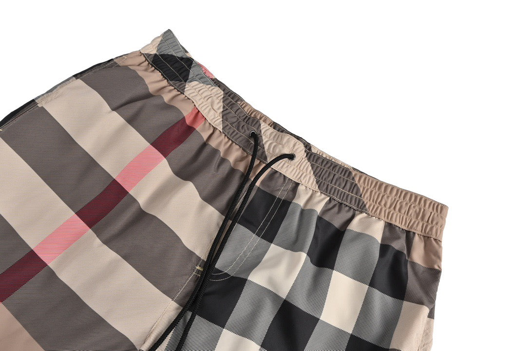 Burberry 22ss large plaid beach shorts