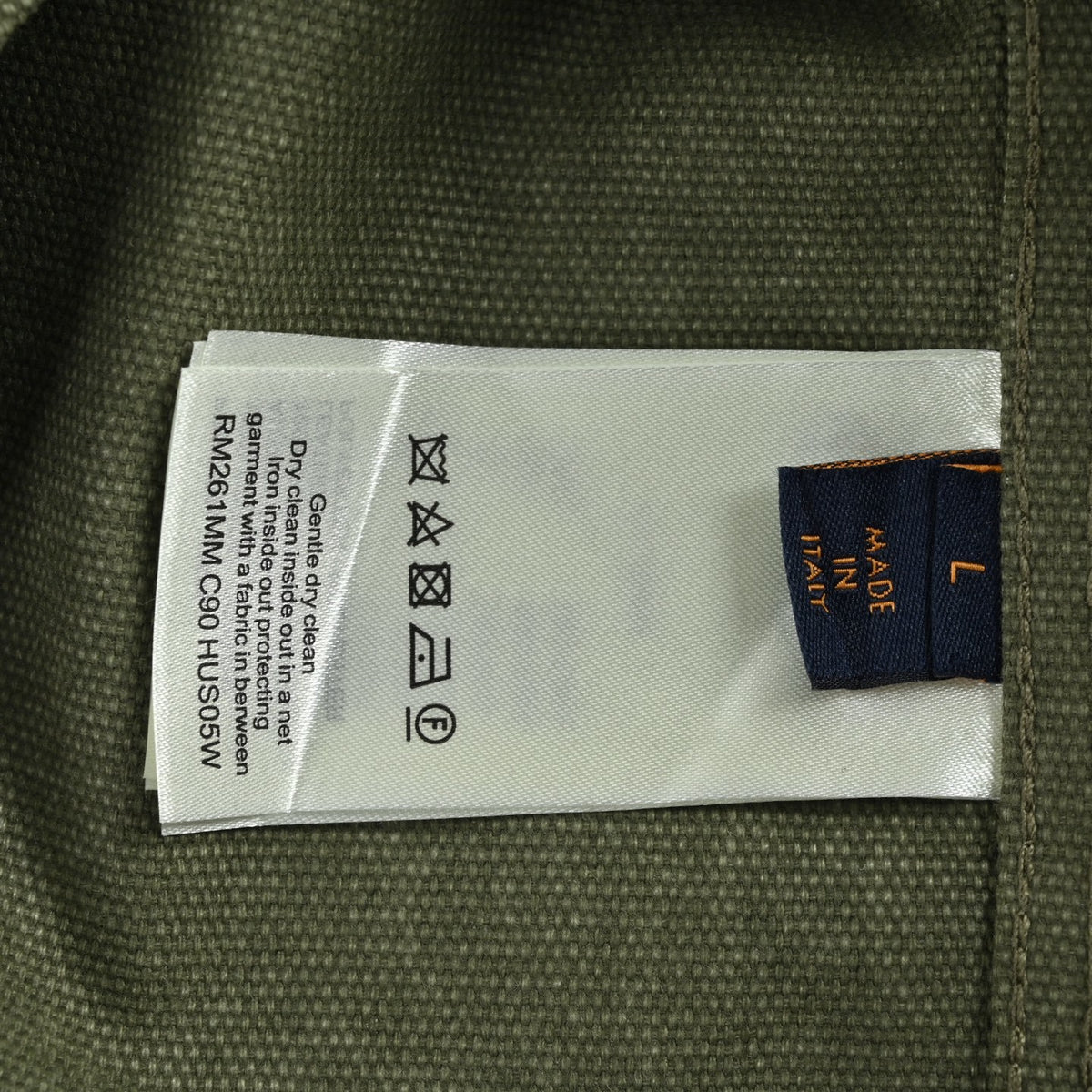 Louis Vuitton green all-over printed work shirt jacket