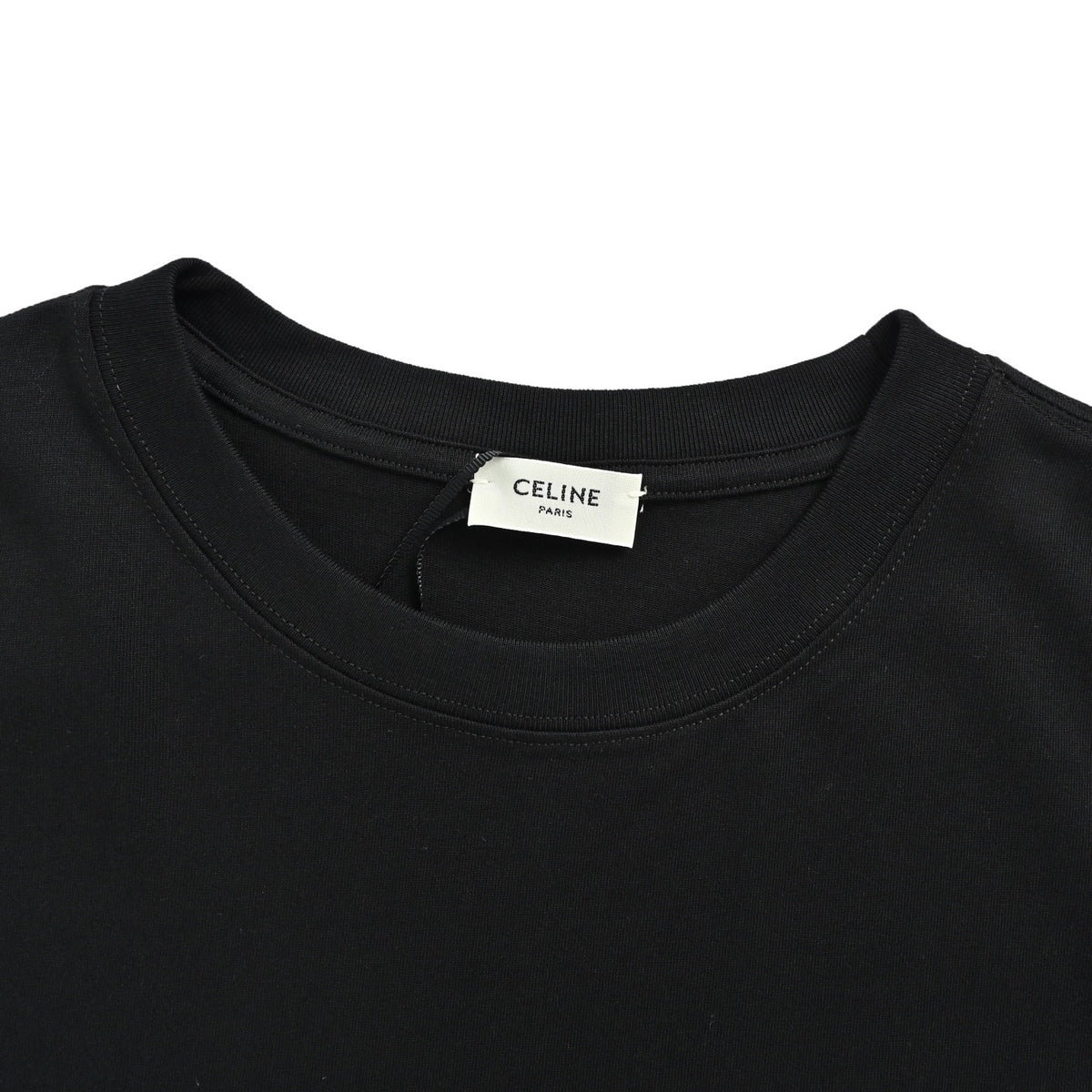 Celine classic Arc de Triomphe embroidered short sleeves