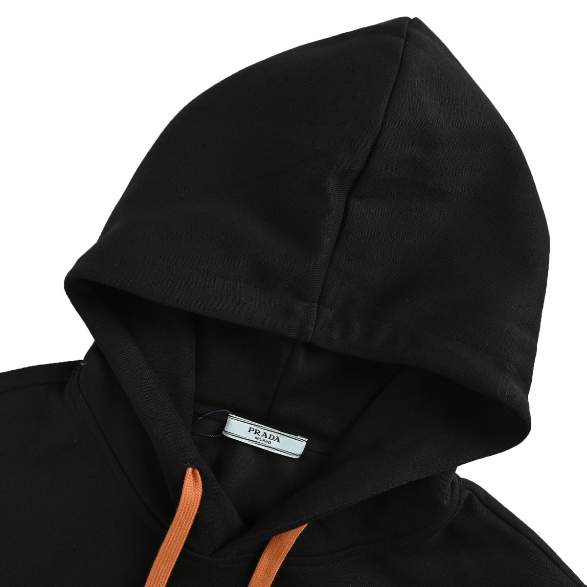 Prada 25Fw triangle logo zipper fake pocket hooded sweatshirt