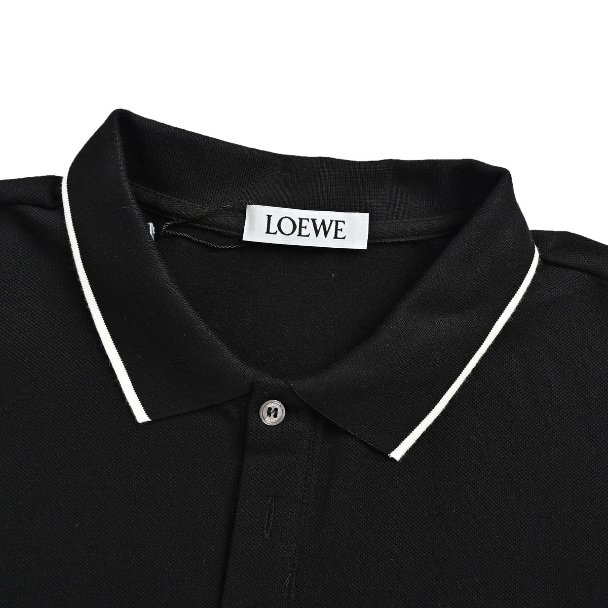 Loewe/Luo Yiwei Contrast color logo embroidered Polo short sleeves