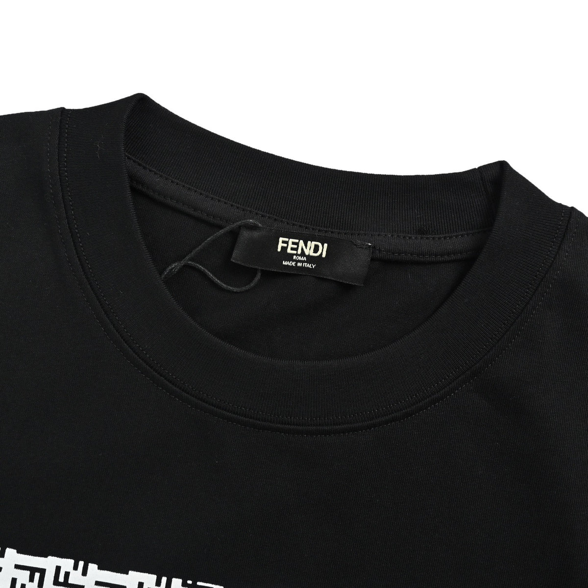 Fendi leather monster eyes letter short sleeves