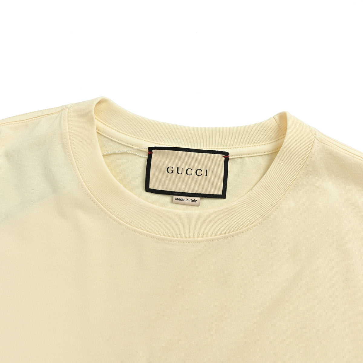 Gucci flag embroidered short sleeves
