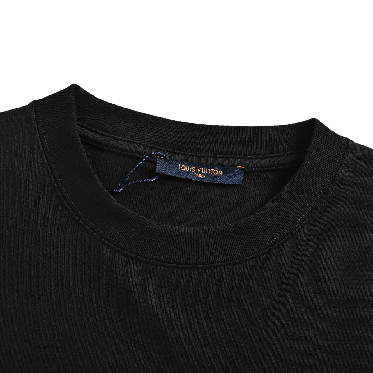 Louis Vuitton four-leaf clover logo graffiti hand-painted short-sleeve