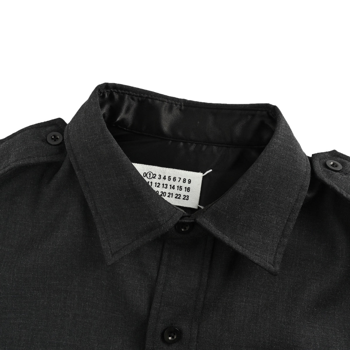 Maison Margiela/Margiela MM6 topstitched wool shirt jacket