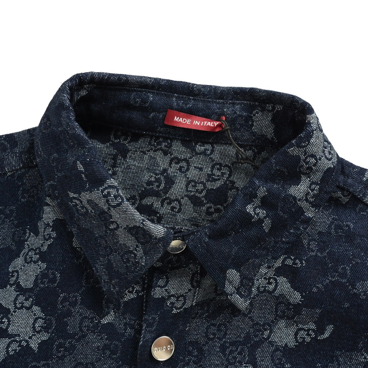 Gucci 25Fw marble old flower jacquard denim jacket