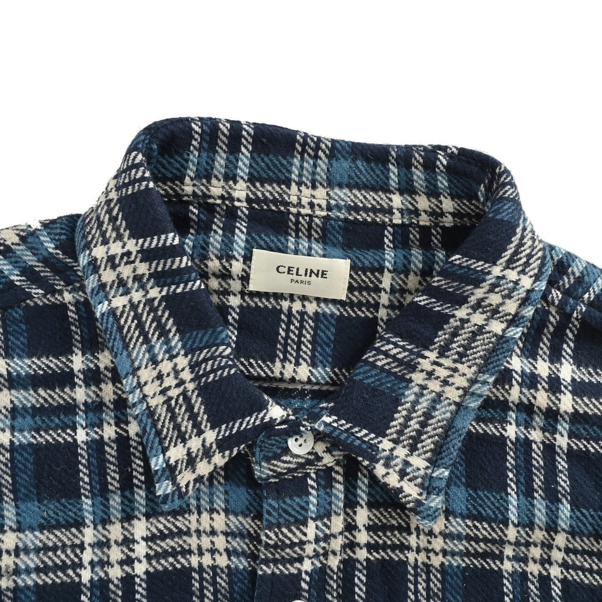 Celine 25ss flannel plaid shirt