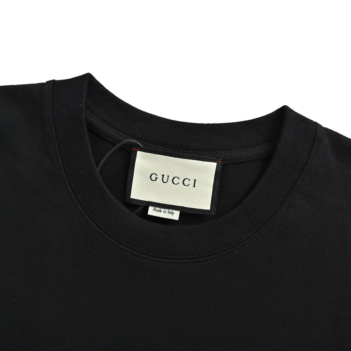 Gucci 26ss red letter printed short sleeves