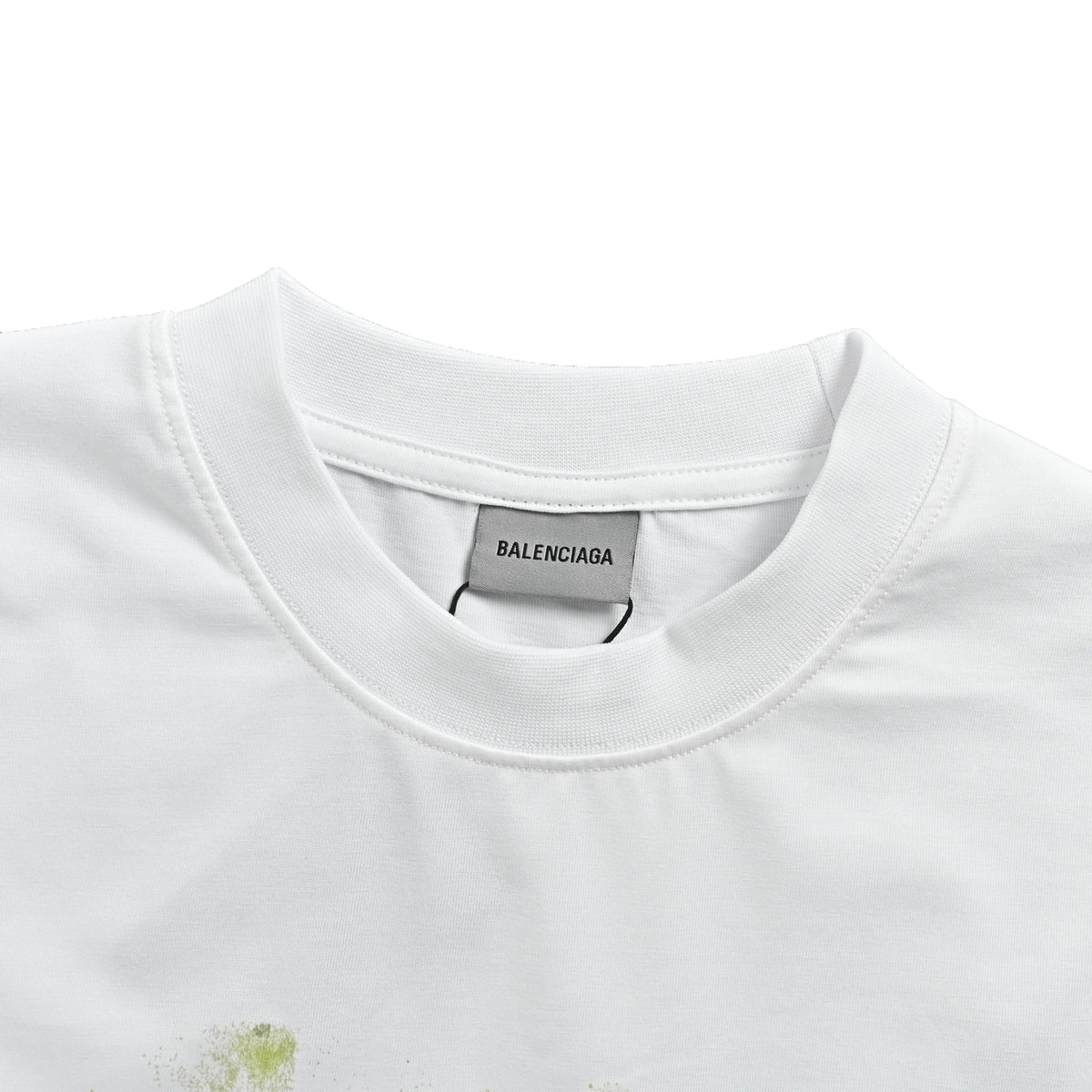 Balenciaga/Balanciaga 26ss green and purple gradient coconut tree print short sleeves