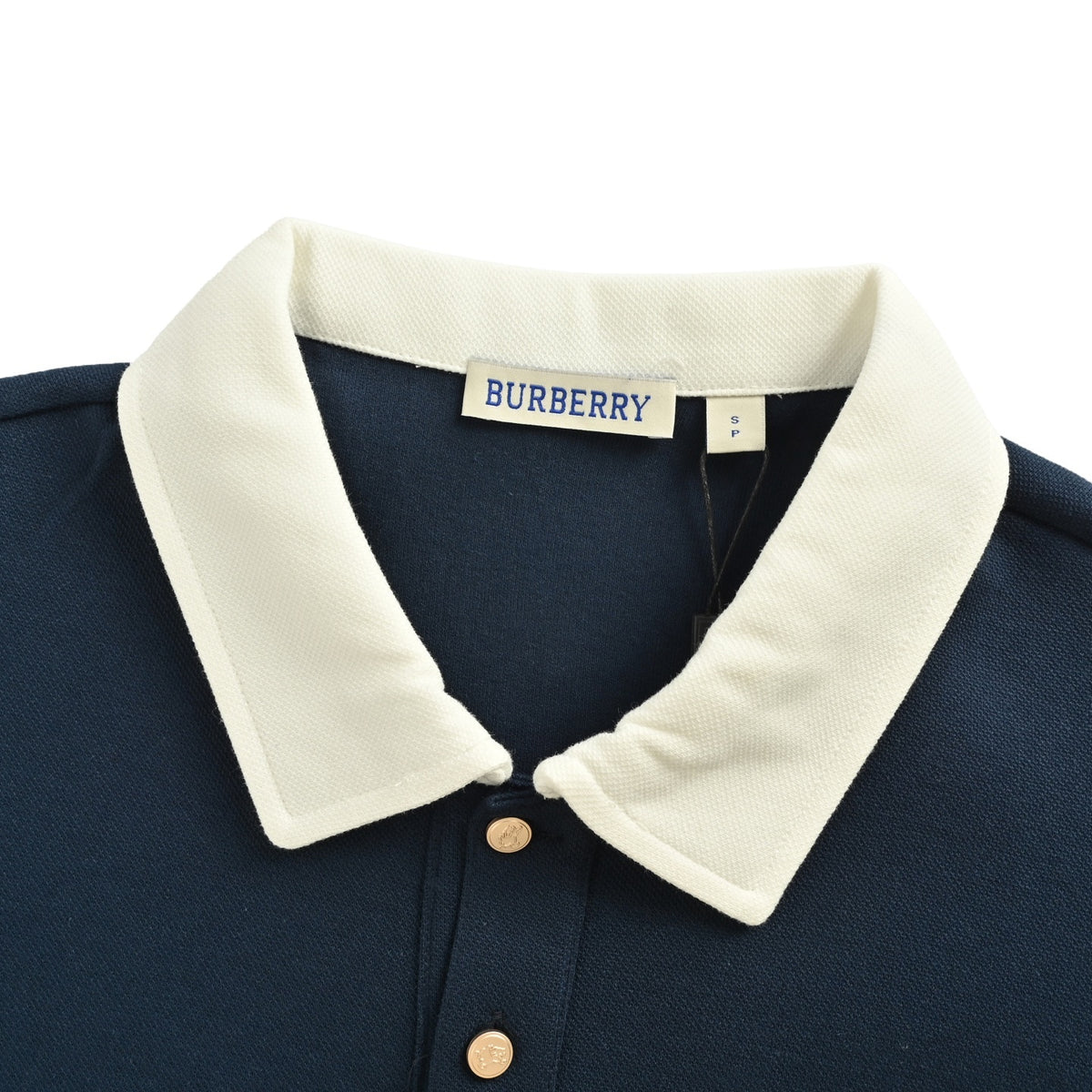 Burberry 25Fw spliced war horse lapel Polo long sleeves