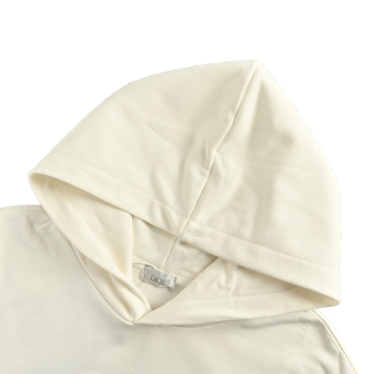 Dior 25Fw letter slogan embroidered hooded sweatshirt