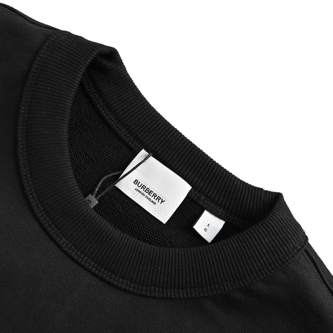 Burberry 22Fw patch label crew neck sweatshirt