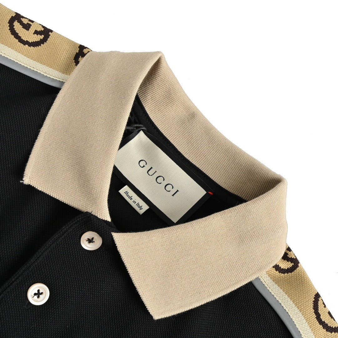 Gucci 20ss reflective webbing Polo short sleeves