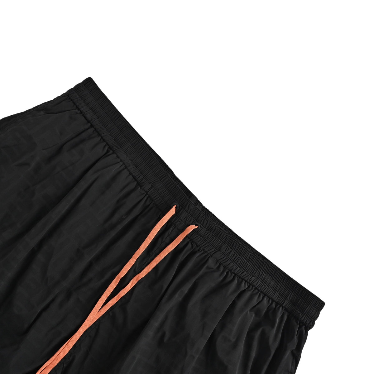 Fendi dark orange drawstring beach shorts