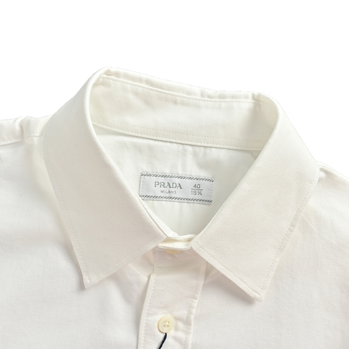 Prada embroidered logo long-sleeved shirt