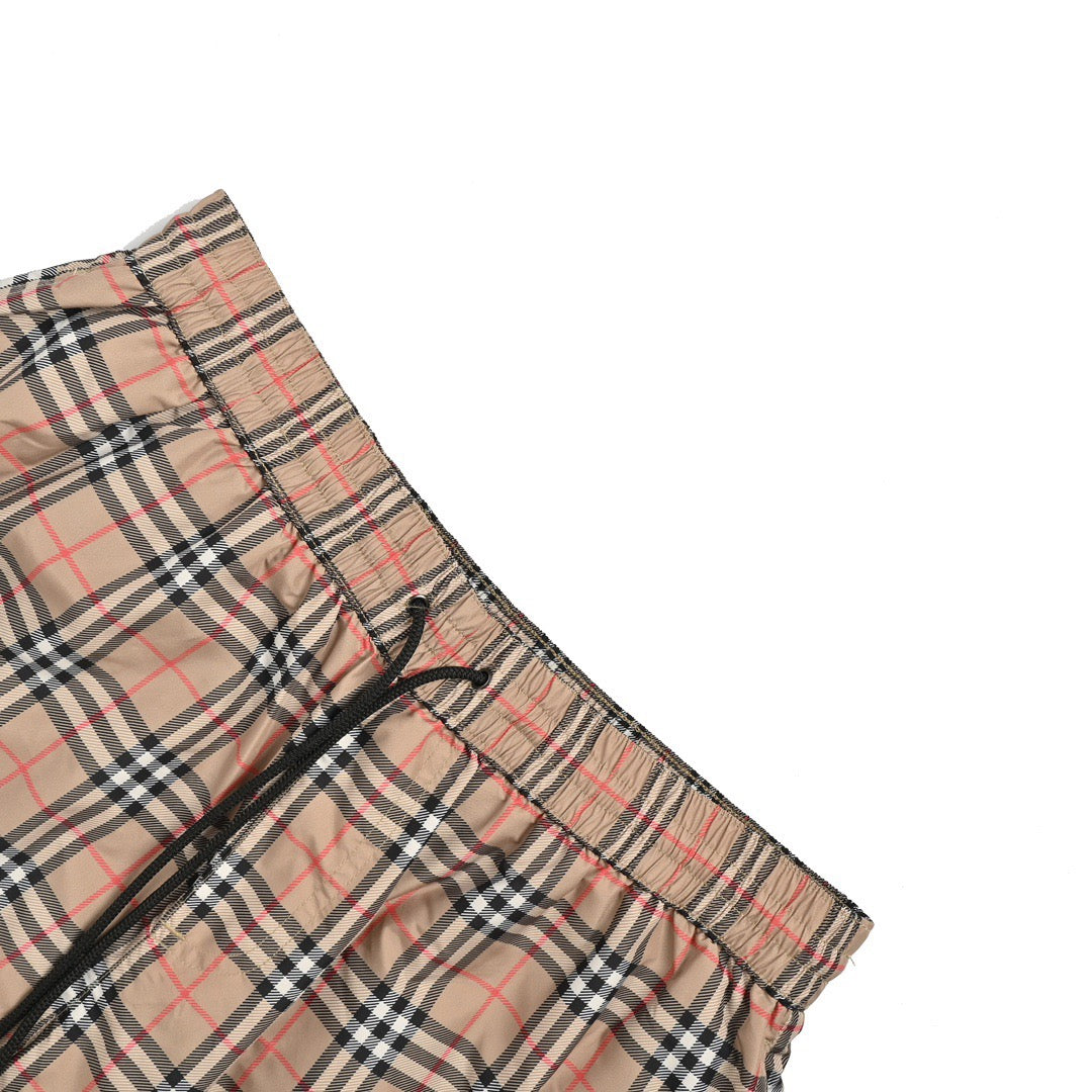 Burberry classic plaid beach shorts