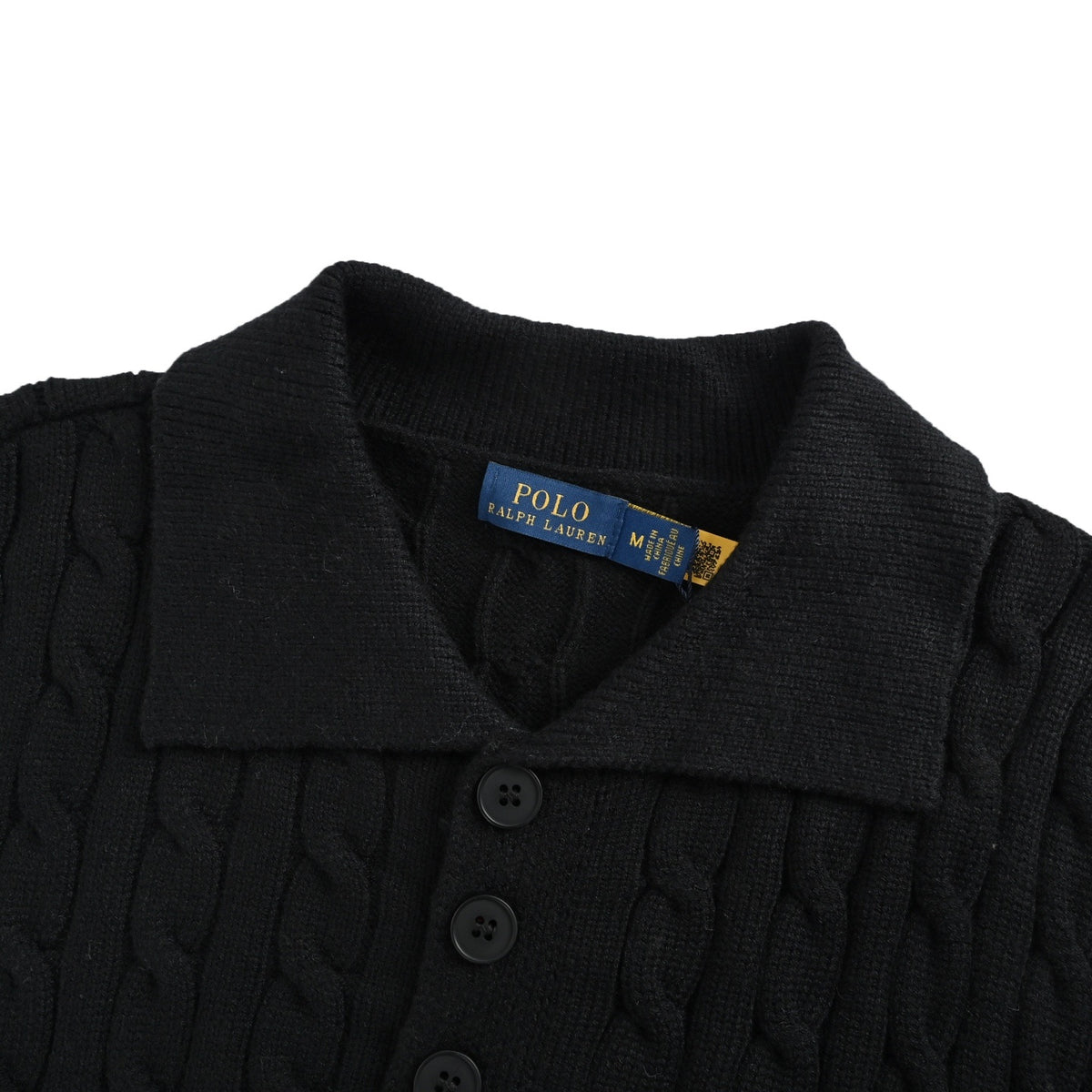Ralph Lauren Cable Lapel Polo Sweater