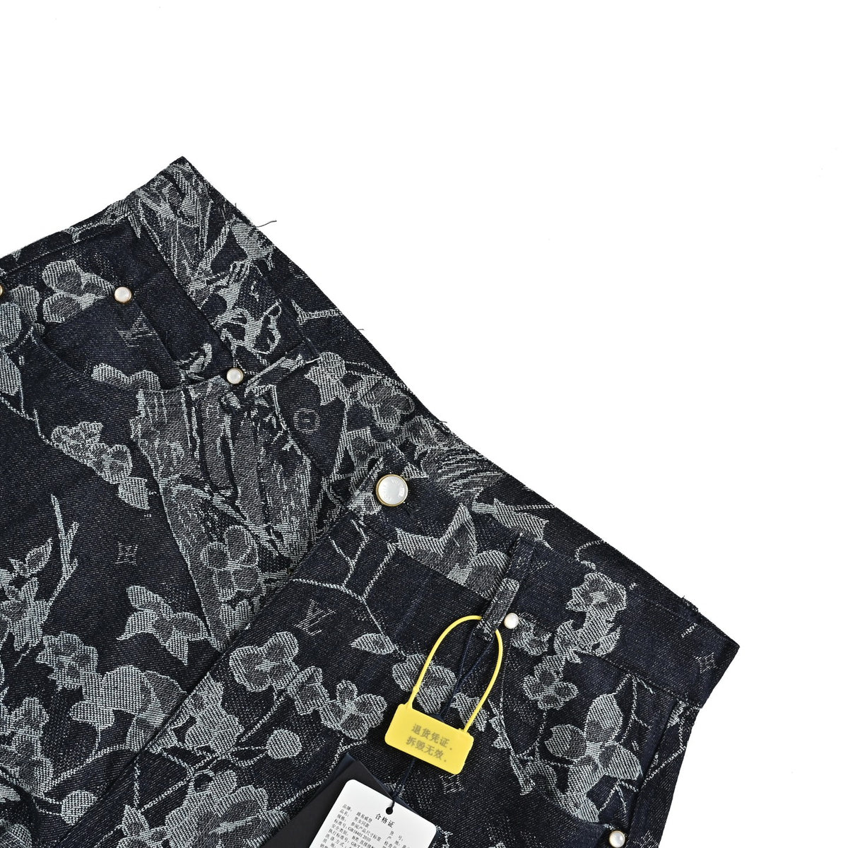 Louis Vuitton floral denim suit shorts