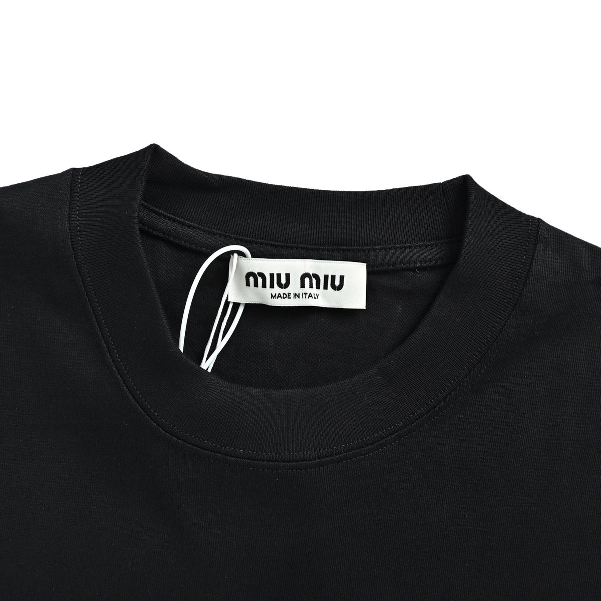 Miumiu colorful graffiti hand-painted front and back letter short sleeves