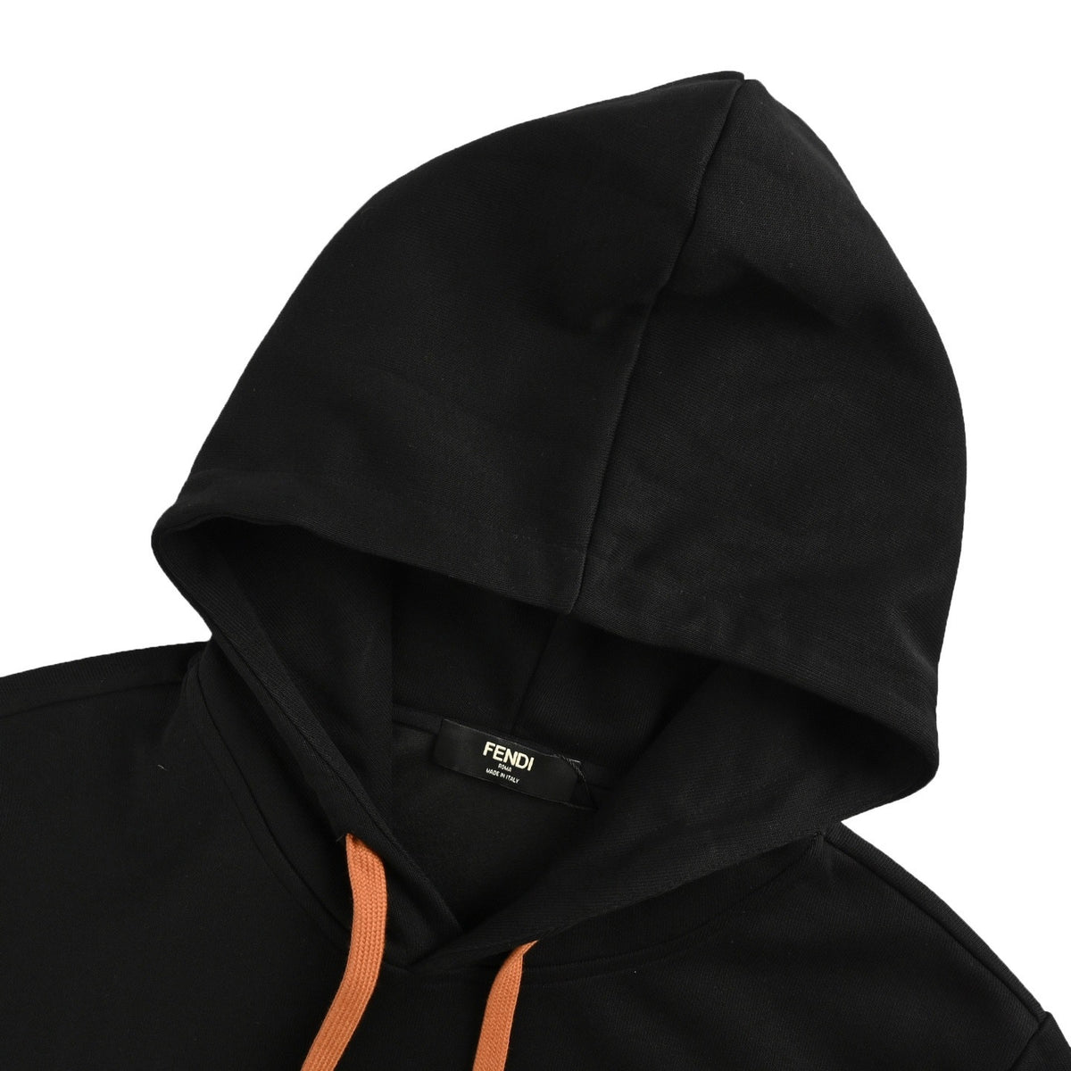 Fendi 25Fw FF towel letter pocket hooded sweatshirt