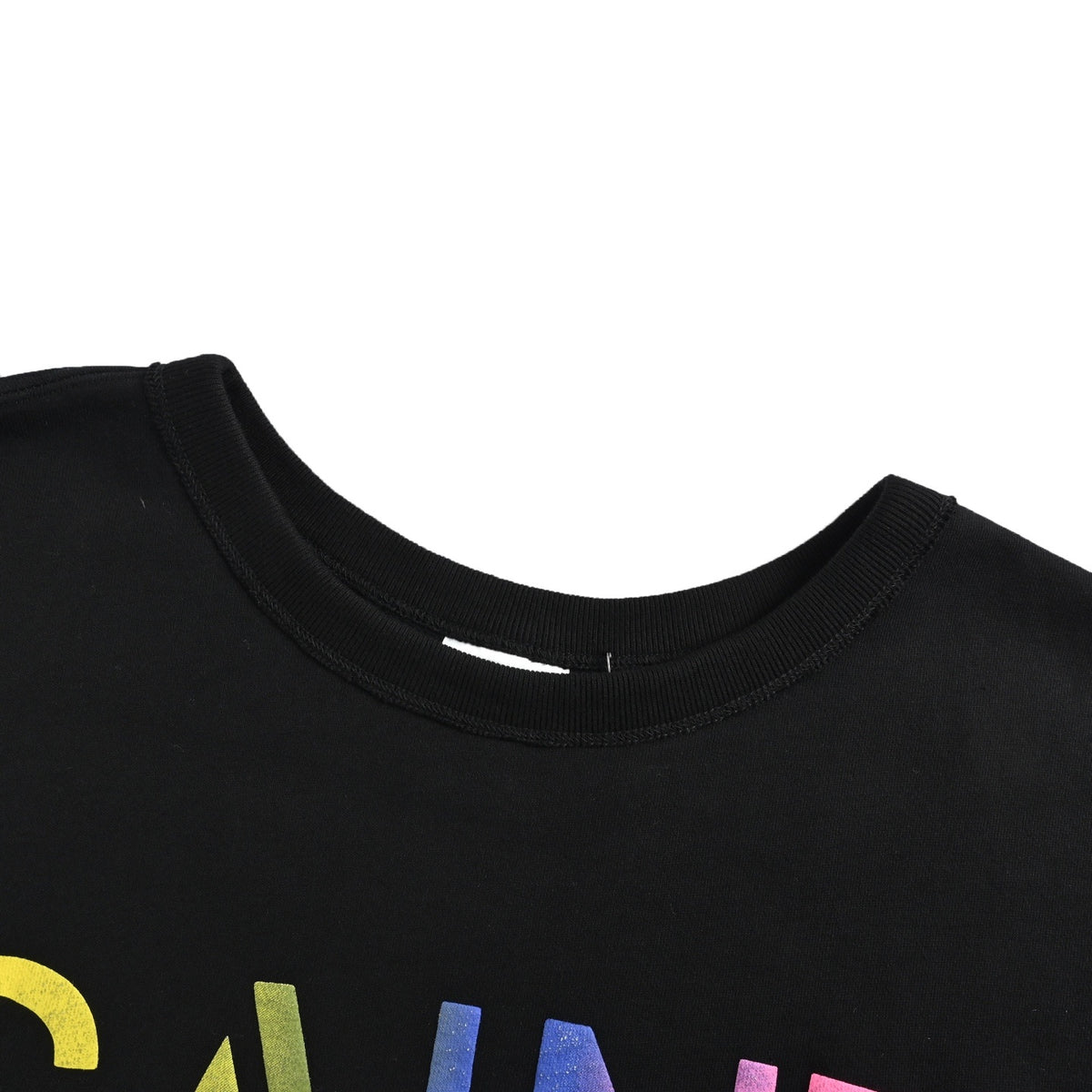 SAINT MICHAEL colorful gradient SAINT letter round neck sweatshirt