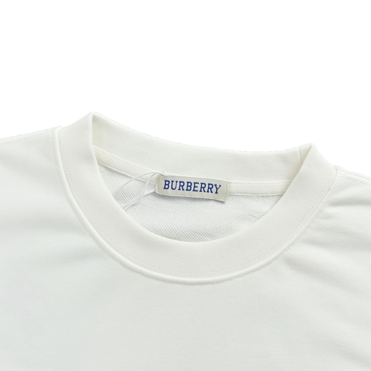Bueberry/Burberry 25Fw plaid patch TB letter embroidered round neck sweatshirt