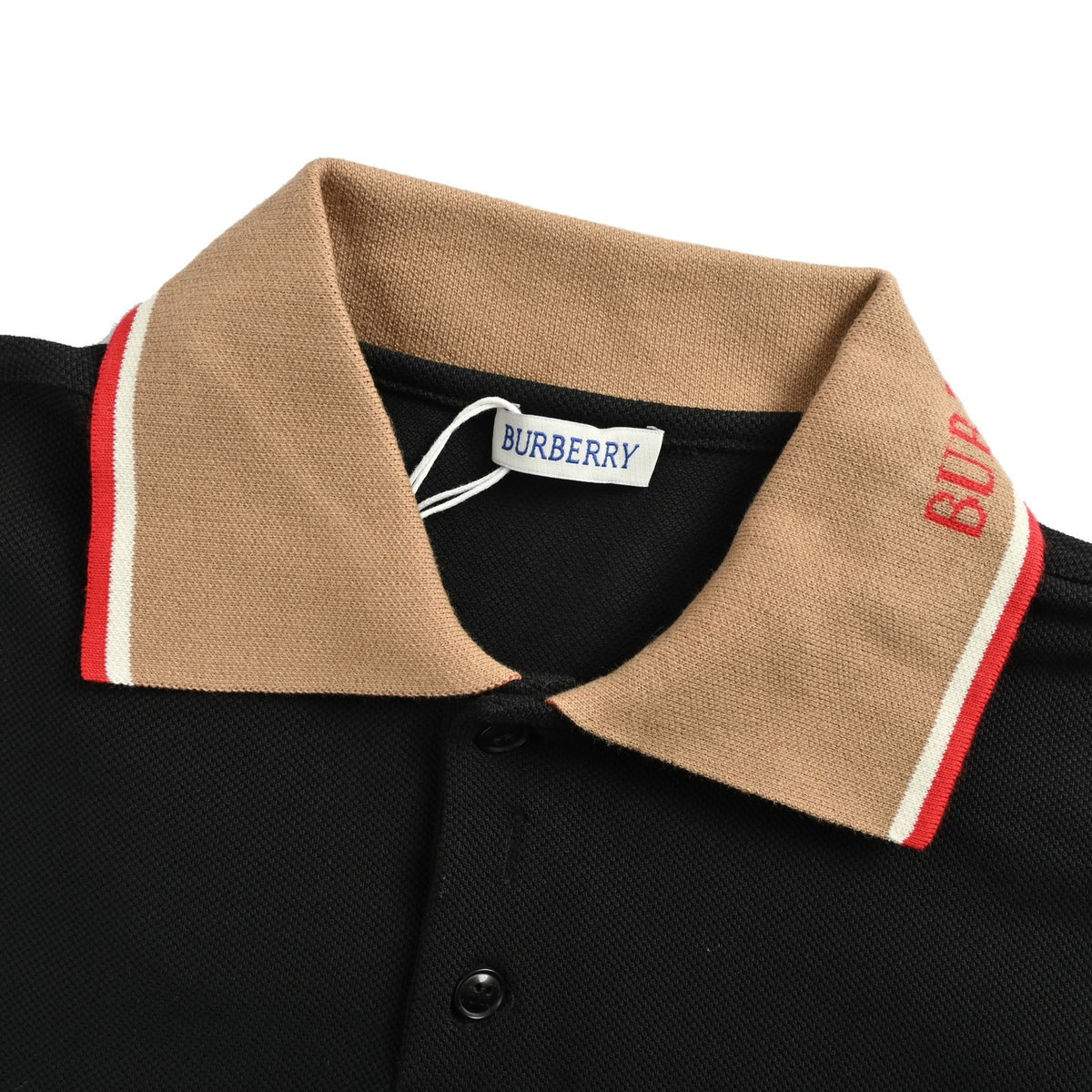 Burberry 25ss War Horse Embroidered Neck Jacquard Polo Short Sleeve