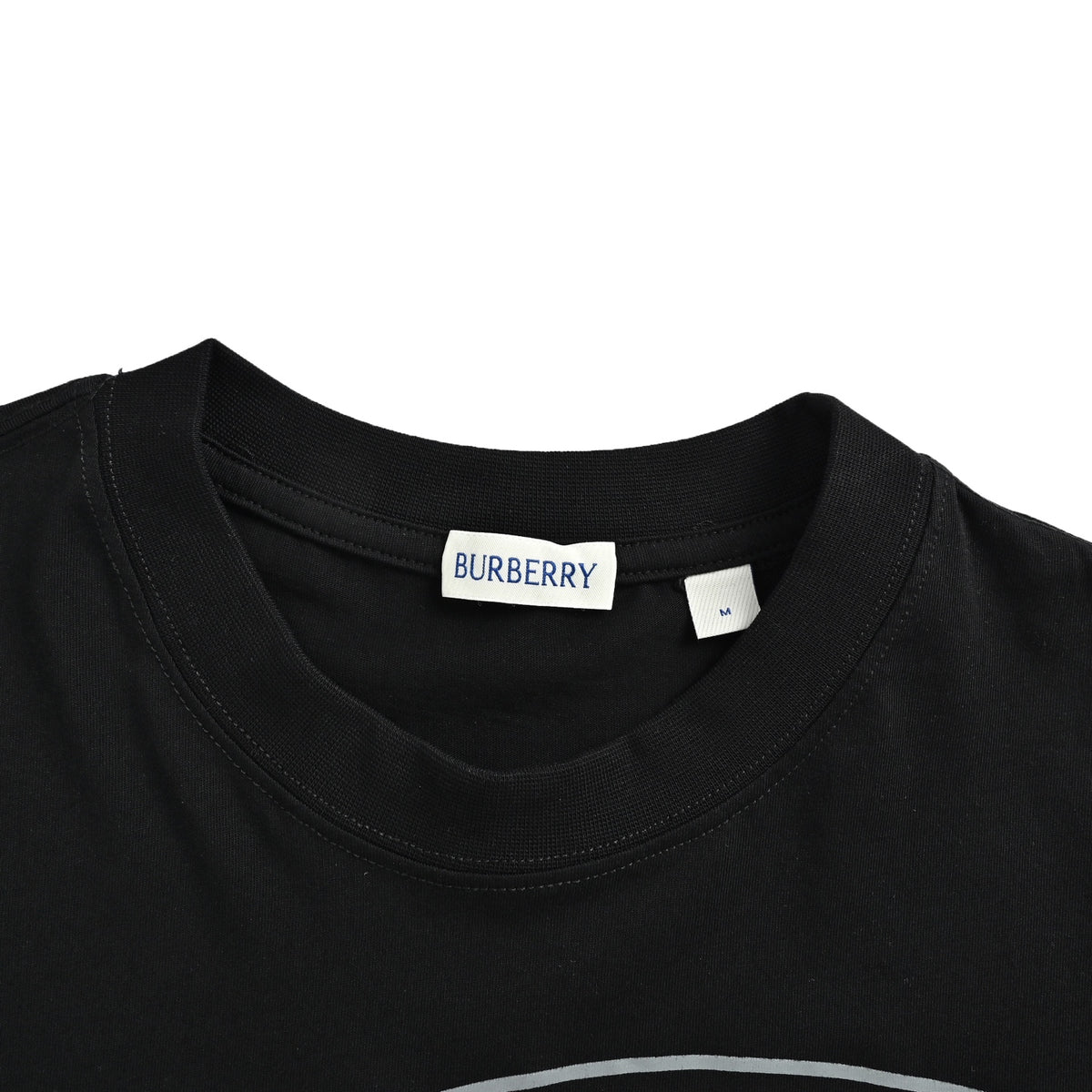 Burberry large circle letter print short sleeves